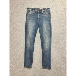 Jack & Jones Jeans Men 28x32 (28x30 Actual) Comfort Fit Mike Button Fly Blue